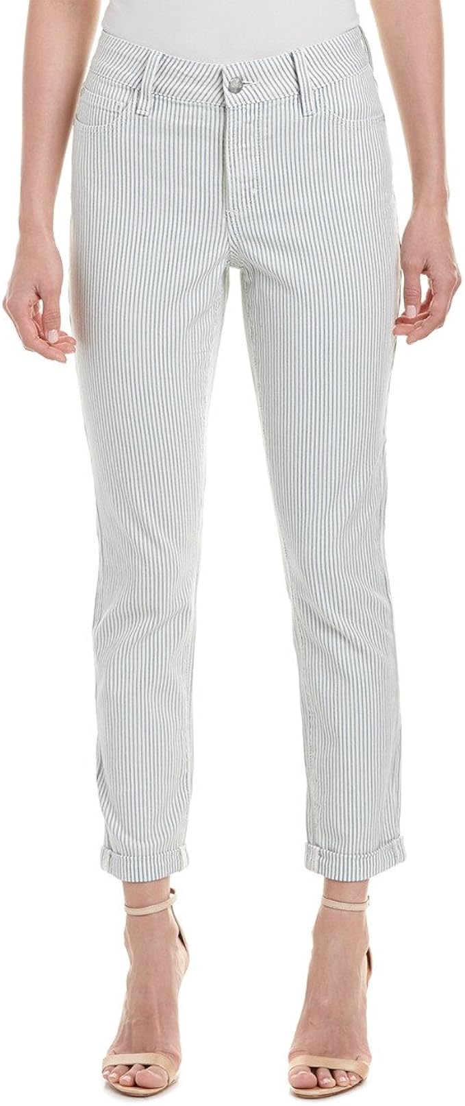 women's railroad stripe jeans