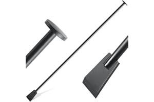 Leriton 69 Inch Tamping and Digging Bar Steel Bars Post Hole Digger Tamping Bar (Black)