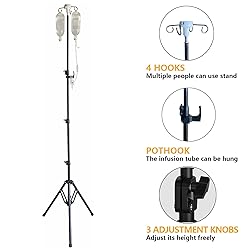 Portable IV Pole Collapsible for