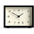 NEWGATE® 'Henry' Mantel Clock - Contemporary Rectangular Design-led Clock in Black, Ideal for desks, Tables, shelfs, and Bedside
