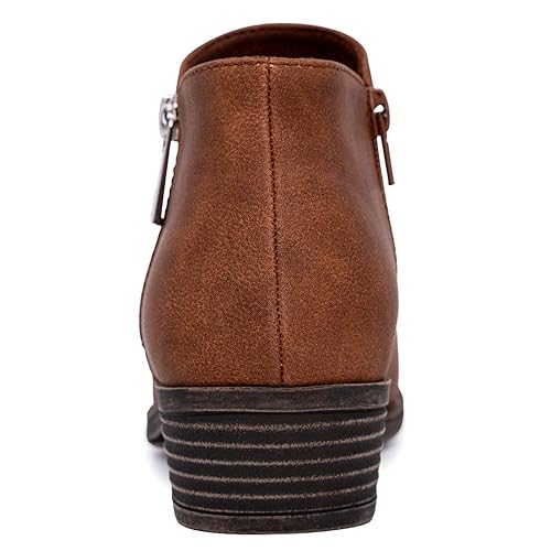 Nautica Women's Ankle Boots Chic Vegan Leather Booties with