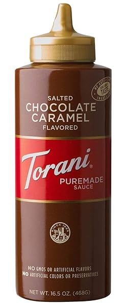 TORANI PUREMADE SAUCE, SALTED CHOCOLATE CARAMEL, 16.5 OUNCES