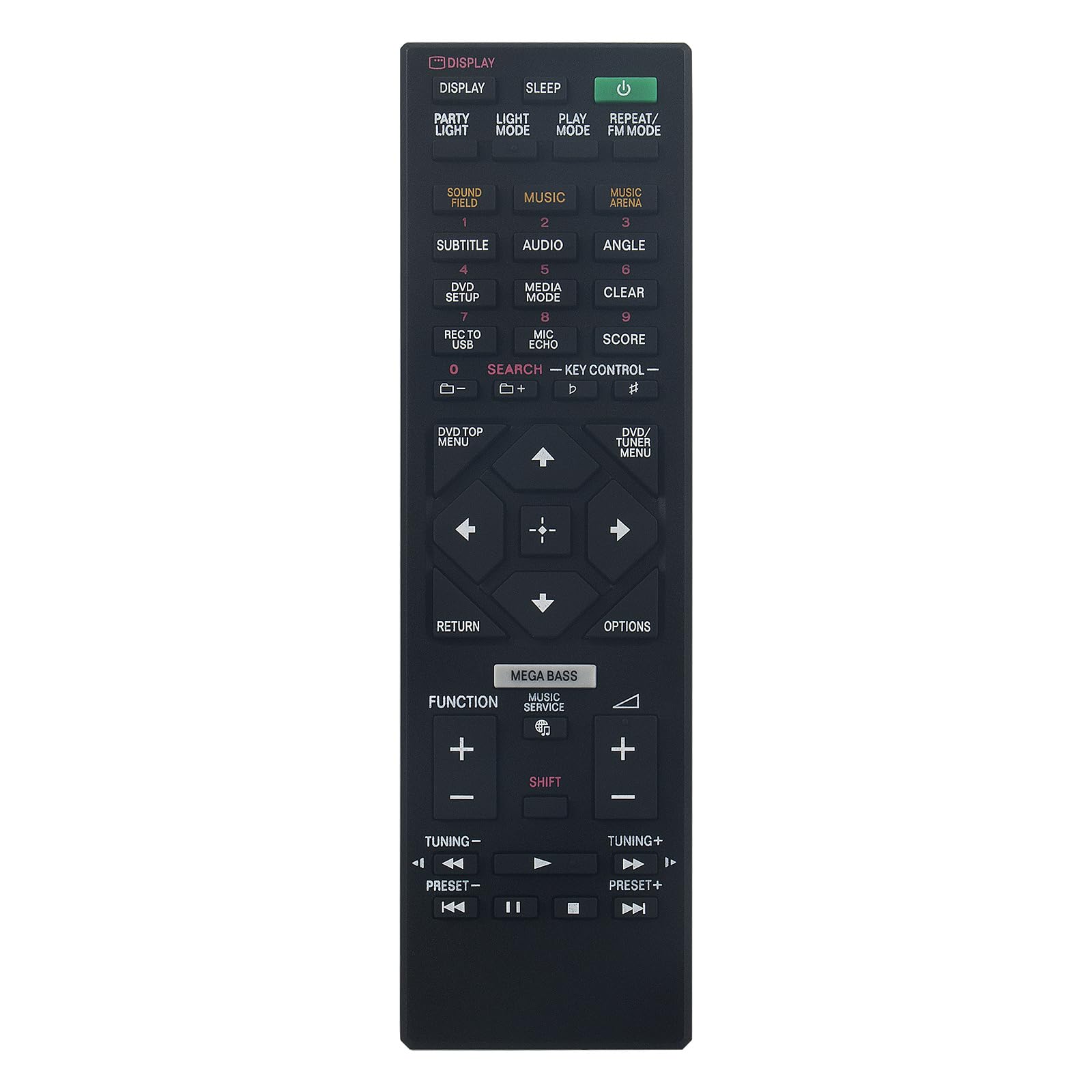 AULCMEET Replacement Remote Control RMT-AM340U Fit for Sony Home Audio System MHC-V90DW SA-V90DW SS-V90DW RMT-AM340U