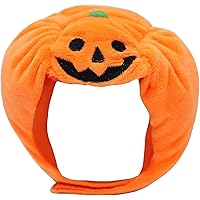 Halloween Pumpkin Hat for Cats Small Dogs, Costume Cap for Cute Puppy Kitten, Pet Party Headdress