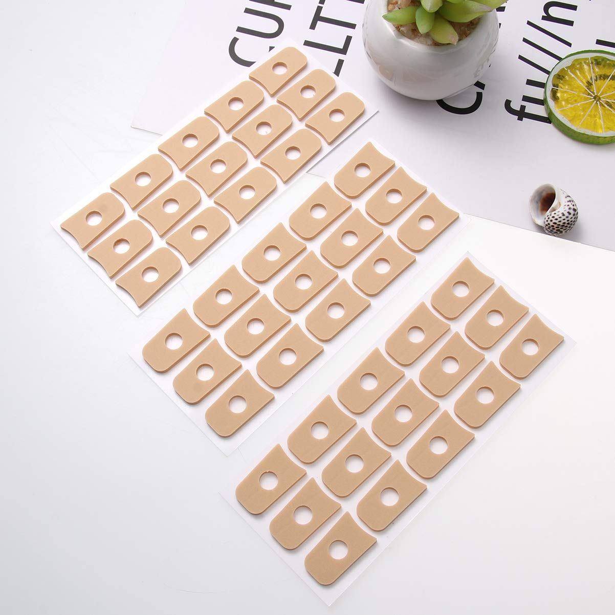 Heallily 45Pcs Felt Callus Pads Callus Cushions Toe Pads Self Adhesive Soft Foam Corn Pads Waterproof Toe and Foot Protectors : Beauty