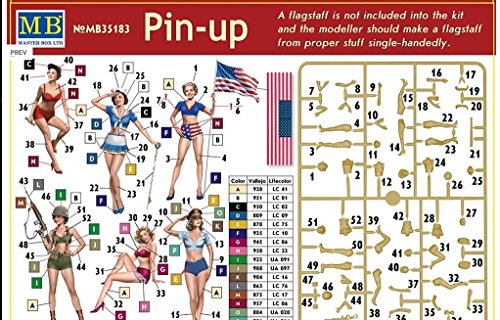 Master Box Models 1/35 "Pin-up" Women Posing in Legendary "Pin-up" Style - 6 Figure Set
