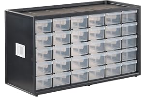CRAFTSMAN Stackable Hardware Organizer, 30 Compartment Modular System (CMST40730)
