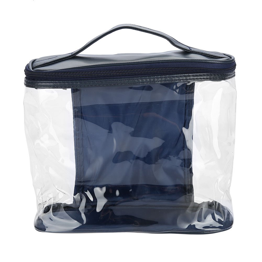 Cosmetic Bag, Portable Transparent Makeup Bag Case Organizer,Toiletry Bag Handbag Waterproof Organizer for Men and Women