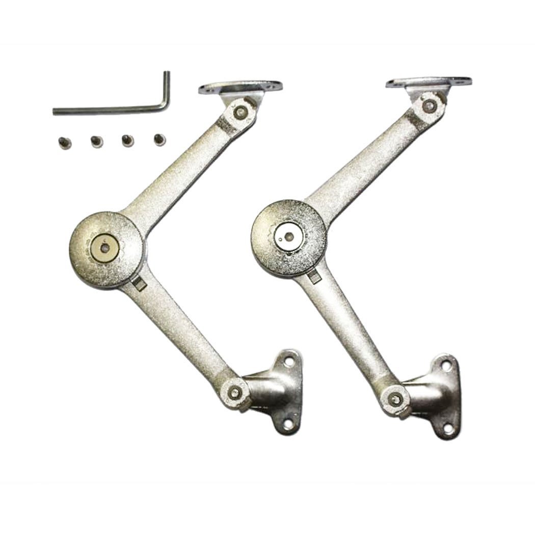 Lid Support Hinge Lid Stay with Soft Close Toy Box Hinge Support Drop Lids of Cabinets Support 40lb/2pcs