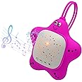 Portable Baby White Noise Sound Machine, Baby Soother Sleep with Projector Star Starry Light, Sleep Sound Music for Baby (Large), Purple