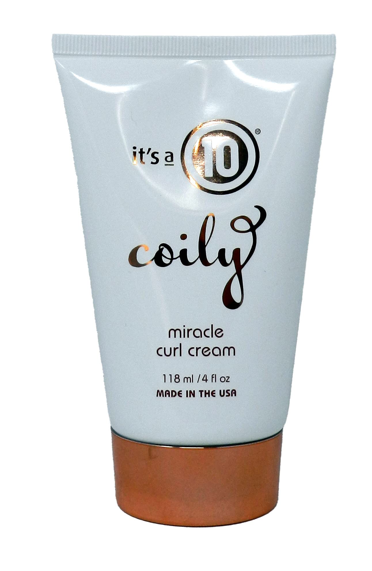 It’s a 10 Haircare - Coily Miracle Curl Cream, Definition, Shine, Non-Greasy Styling Cream for Curly and Wavy Hair, Natural Ingredients, 118ml