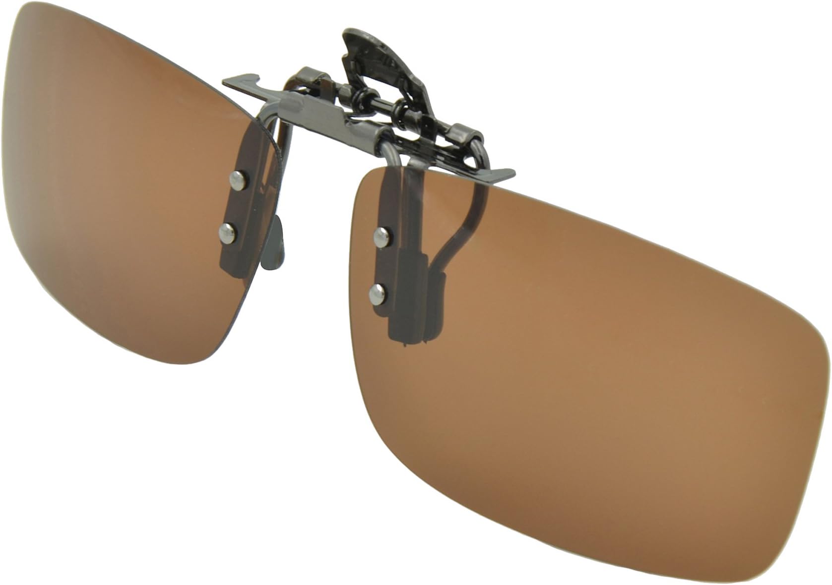 Besgoods Cycling Sport Polarized Clip-on Flip up Metal Clip Sunglasses Lenses Glasses Unbreakable Driving Fishing Outdoor