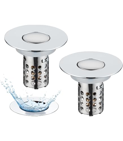 Bouchon De Vidange Universel En Acier Inox - Pour évier, Baignoire, Douche
