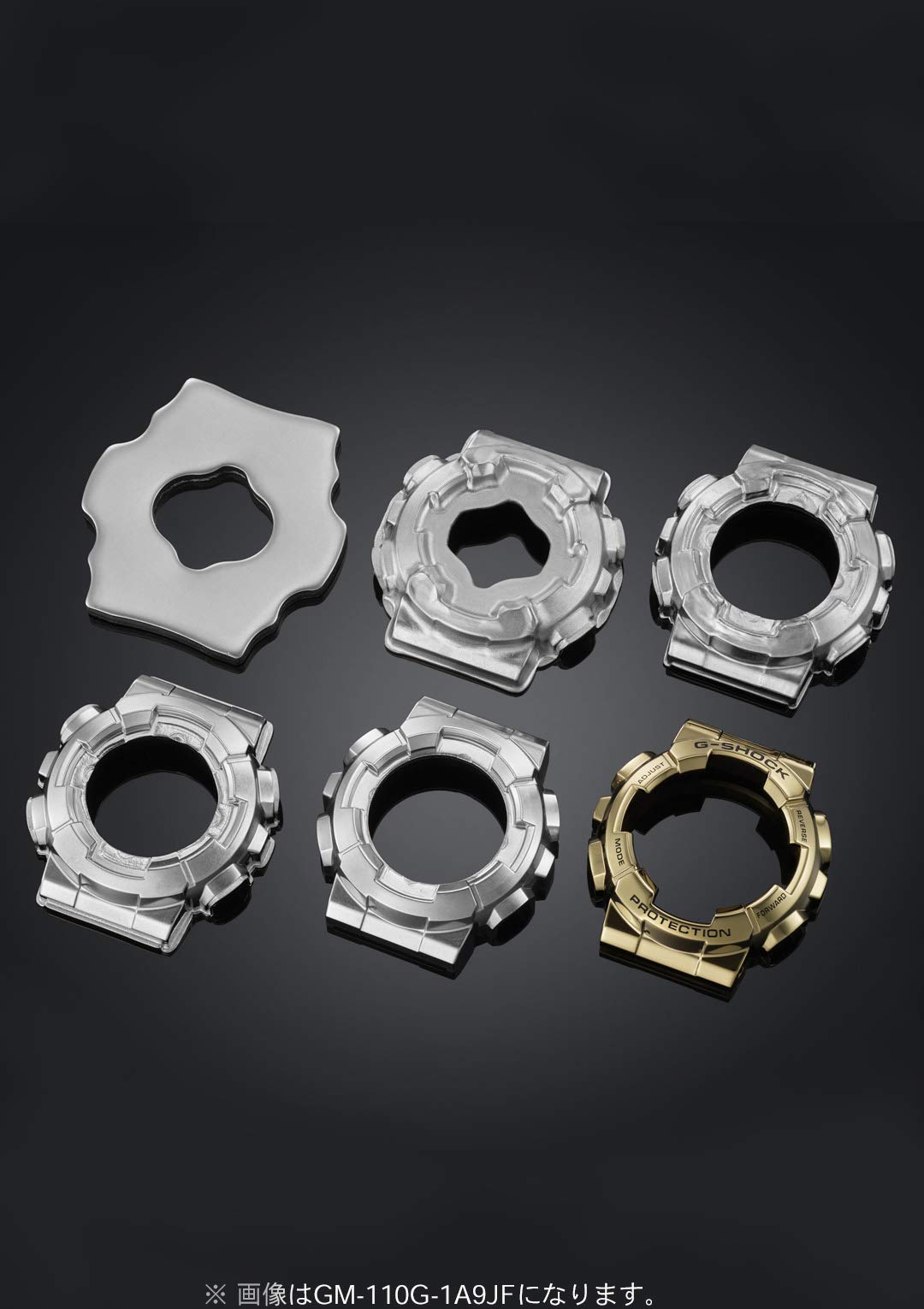 G-SHOCK(ジーショック) Casio GM-110 Classic Color Wristwatch, multicolor (black / silver), Shock Resistant