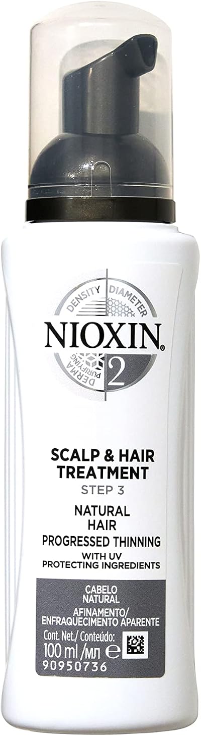 Nioxin System 2 100ml Leave-In Scalp & Hair Treatment Natural Hair Thinning