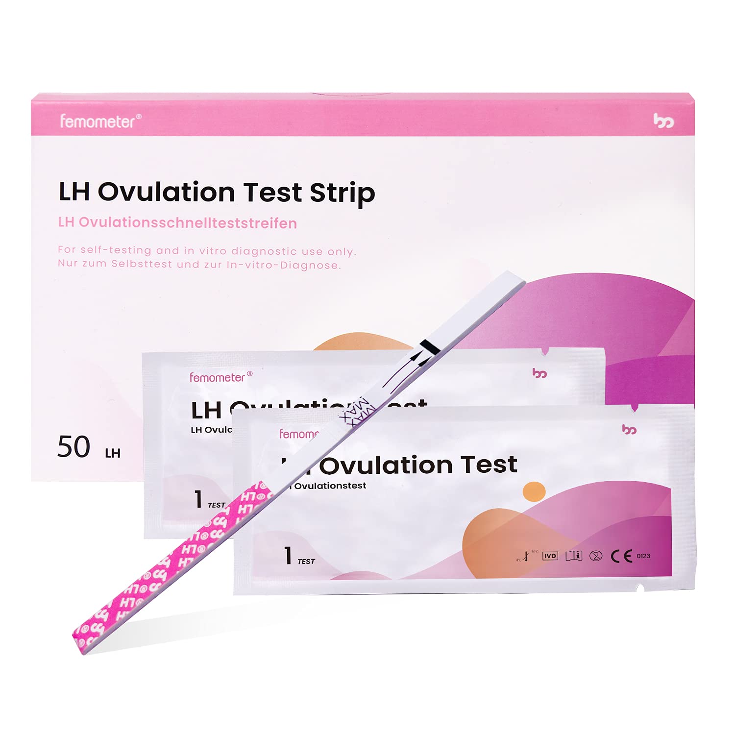 Ovulation Test Strips, LH Test Strips, Accurate Results, Sensitive Fertility Test Kit, 50pcs