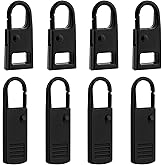 Zipper Pull Replacement,8 Pcs Detachable Zipper Pull for Backpacks, Purses, Coat, Jackets, Boots (2 Size)