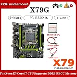 Wresetly X79G LGA2011 Motherboard with E5 2670 V2 CPU & M.2 NVME view 3