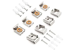 Wall Mounted Holder Clamps Clips Fixing Hang Pictures Kit Mirrors PaintingsUseful and Professional