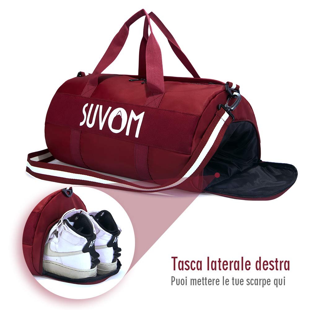 Borsone Sportivo Multiuso Uomo/Donna - 50x16x29cm, Leggero E Impermeabile, Viola - Foto 12