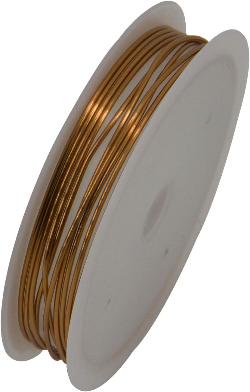 Aumni Crafts Copper Wire for Jewellery Making Beading Gear Wire Wrapping 1mm 18 Gauge (1 roll, 2.5 Metres/roll) [Color 3-> Brown Copper Color]