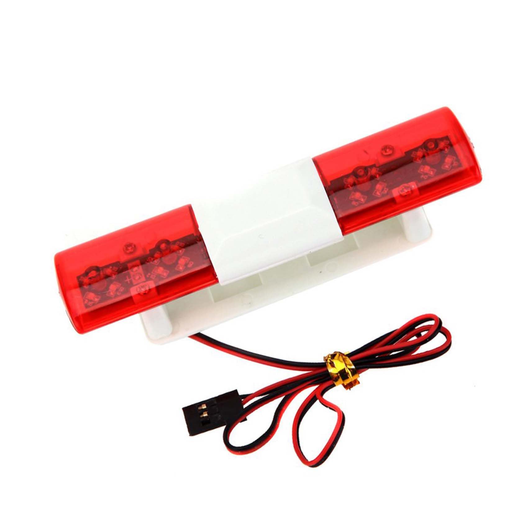 KEEDA RC Model LED Police Night Flash Light Lamp Alarming Light for 1/10 1/8 RC HSP Kyosho Tamiya Axial SCX10 D90 RC Car Accessories (Red)