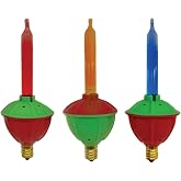 Brite Star 44-204-00 Replacement Bulbs (3 Pack) Multicolor/Clear Bubble Light Replace