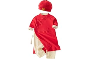 LXKIKMM Baby Toddler New Year Chinese-style Clothing Chinese Cheongsam Costume