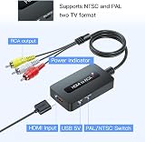 Kirolle HDMI to RCA Converter Cable HDMI to Composite AV CVBS Converter view 4