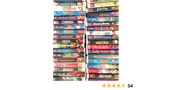 Amazon Com 33 Walt Disney S Masterpiece Collection Vhs Cartoon Multiple None None Movies Tv