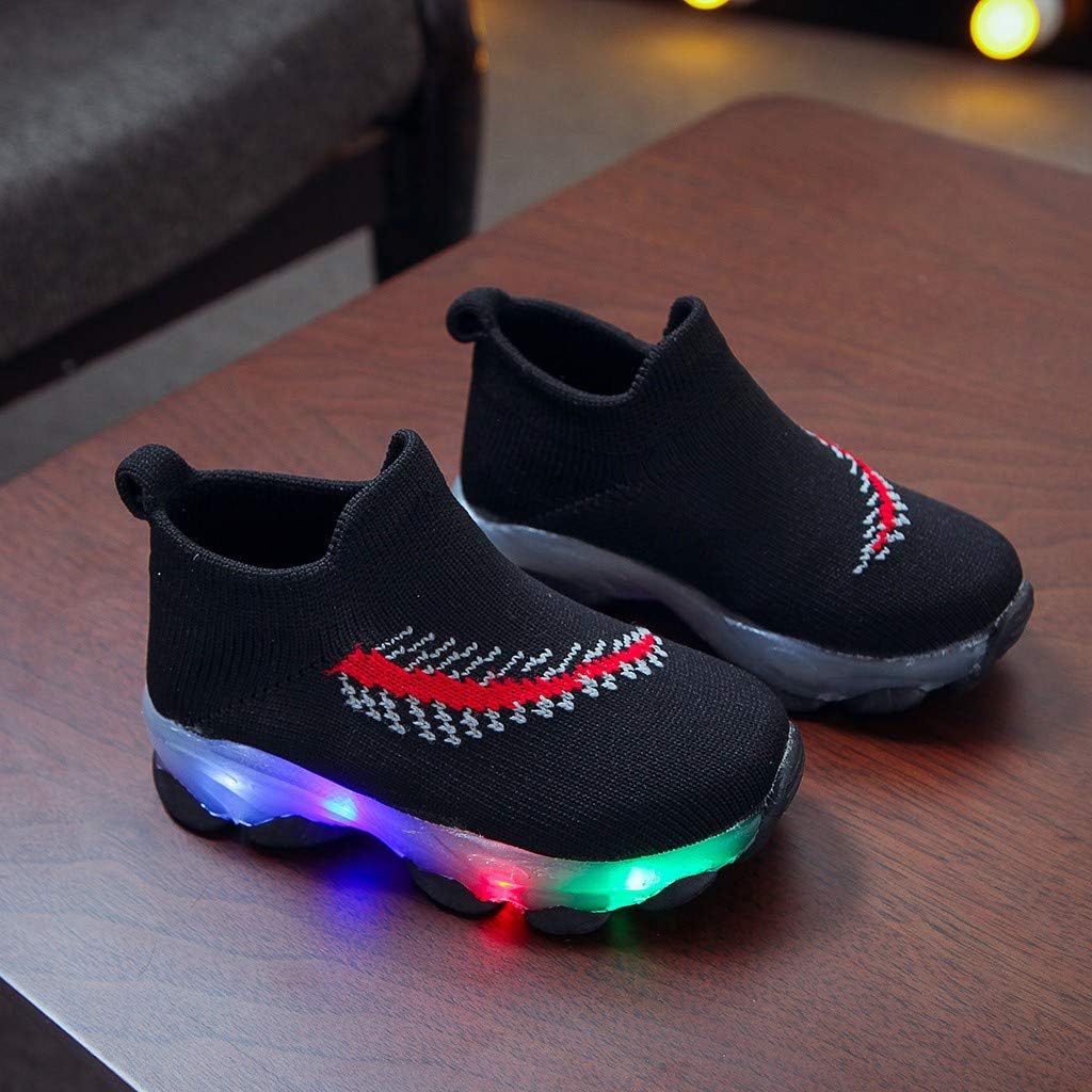 led feather pattern breathable sneakers