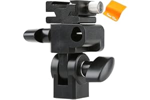Godox Type E Flash Speedlite Hot Shoe Umbrella Light Holder Universal Mount Stand Flash Bracket Compatible with Godox V860III