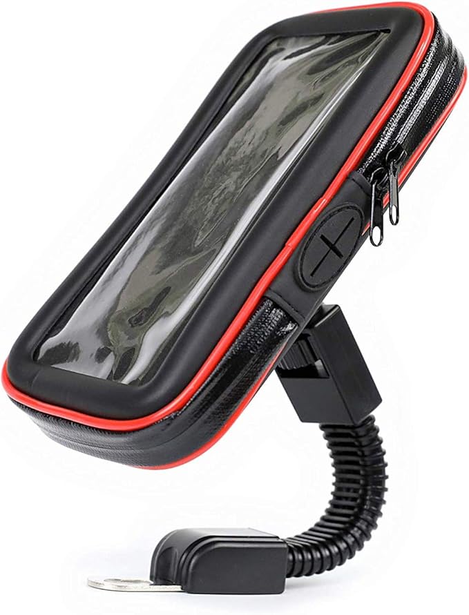 Amazon.co.jp： スマホホルダー バイク 防水 ミラー 8mm