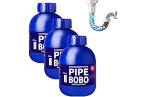 Pipe Bobo Drain Cleaner Professional-Grade | Powerful Drain Opener, Dissolves Hair, Grease & Food Blockages for Kitchen Sink,