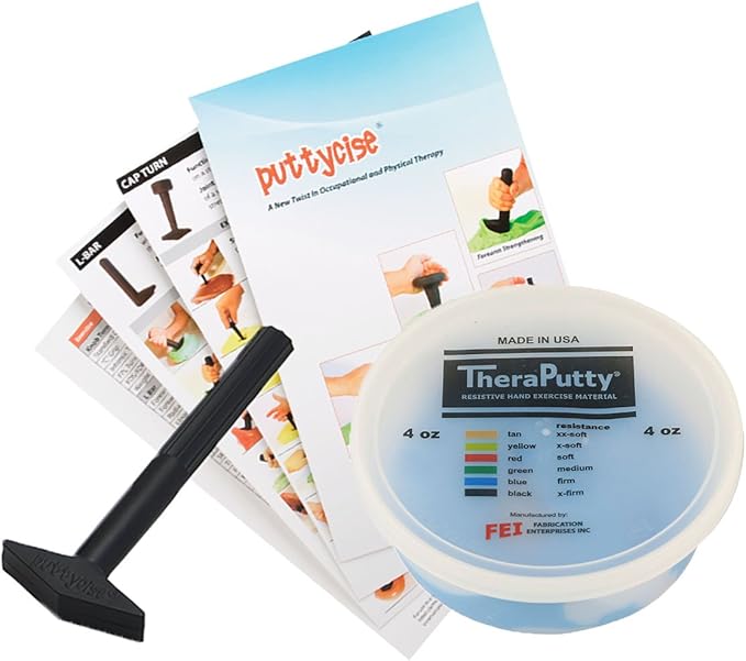 TheraPutty Standard Exercise Putty Blue Firm 4 OZ