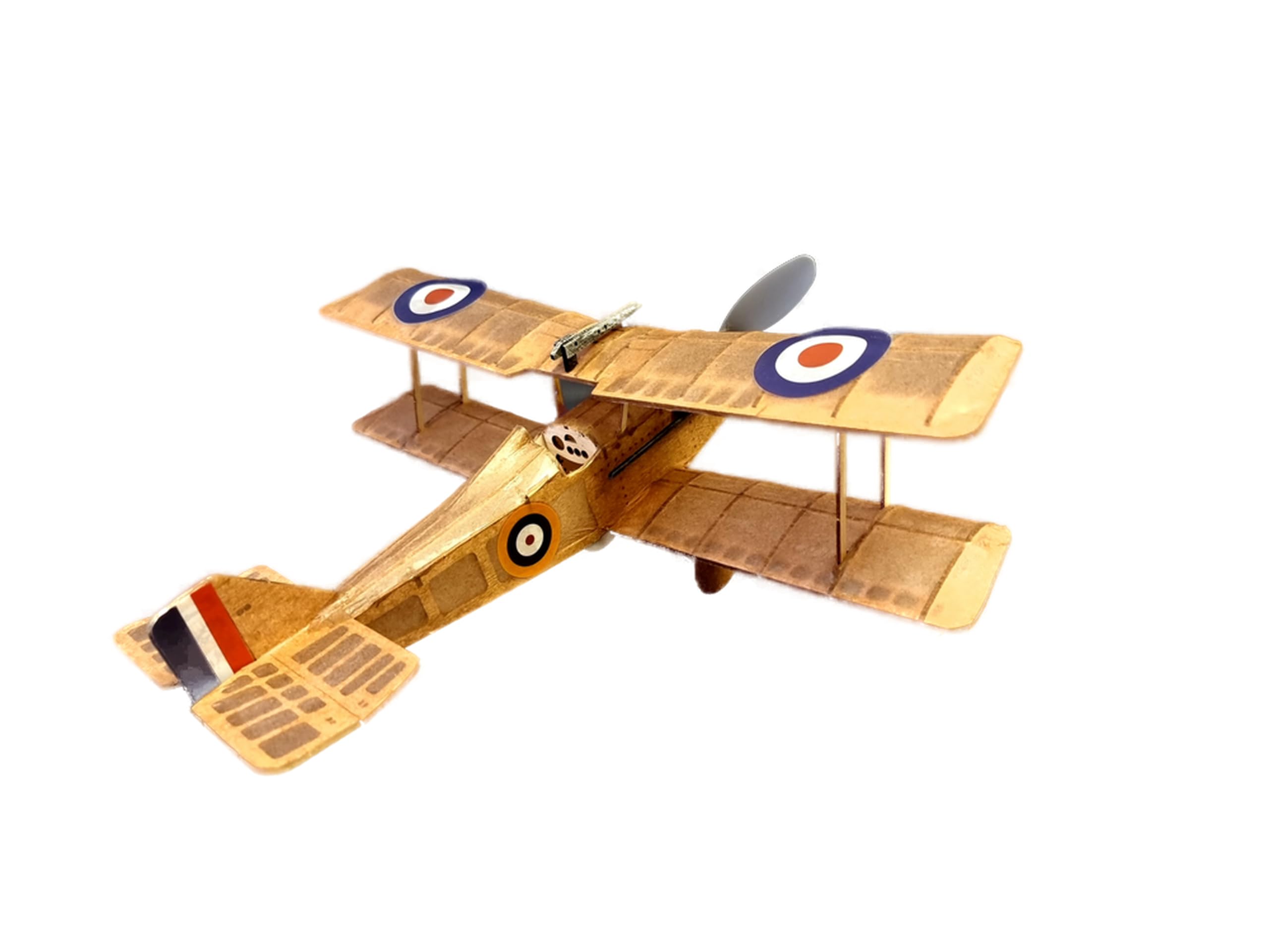 Se5a balsa Model Airplane, ww1 Royal Flying Corps, Scale Model Aircraft kit Gift, Rubber Powered Free Flight Micro Model