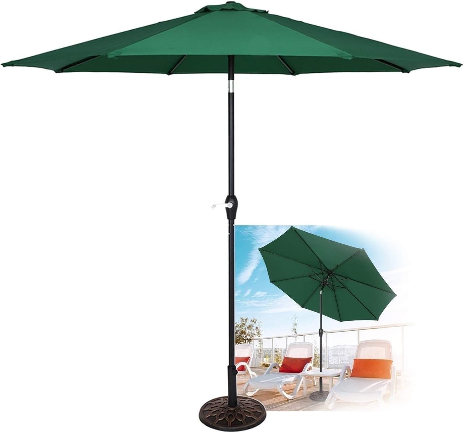 CRMY 2,7 M Gartenschirm Sonnenschirm Sonnenschirm Im Freien Mit