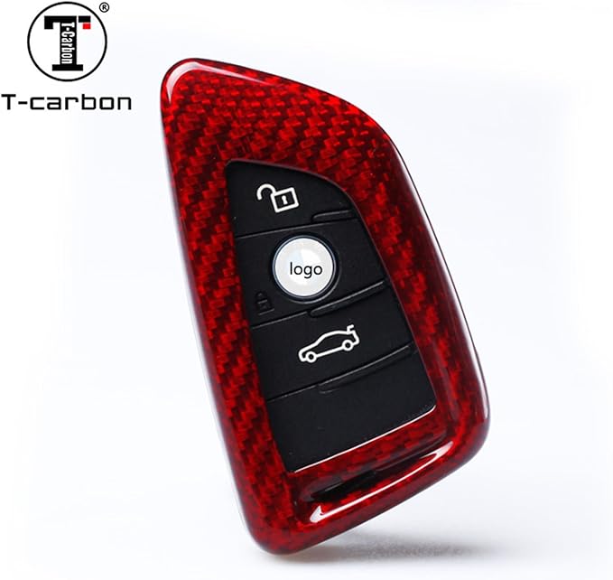 Bmw X3 Key Cover With Logo Carbon Fiber
