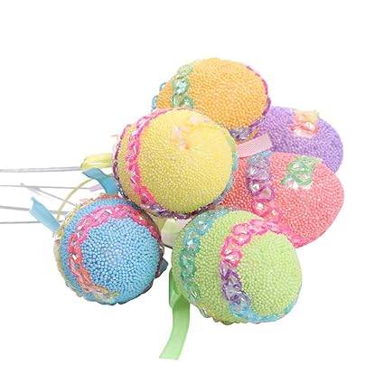 Amazon Com Easter Decoration Egg 18pcs Mini Egg Ornament