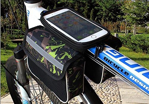 maxthstore Bicycle Mobile Phone Bag Touch Screen MTB Road Bike Top Frame Pannier Cycling Storage 5.0/5.5 inch