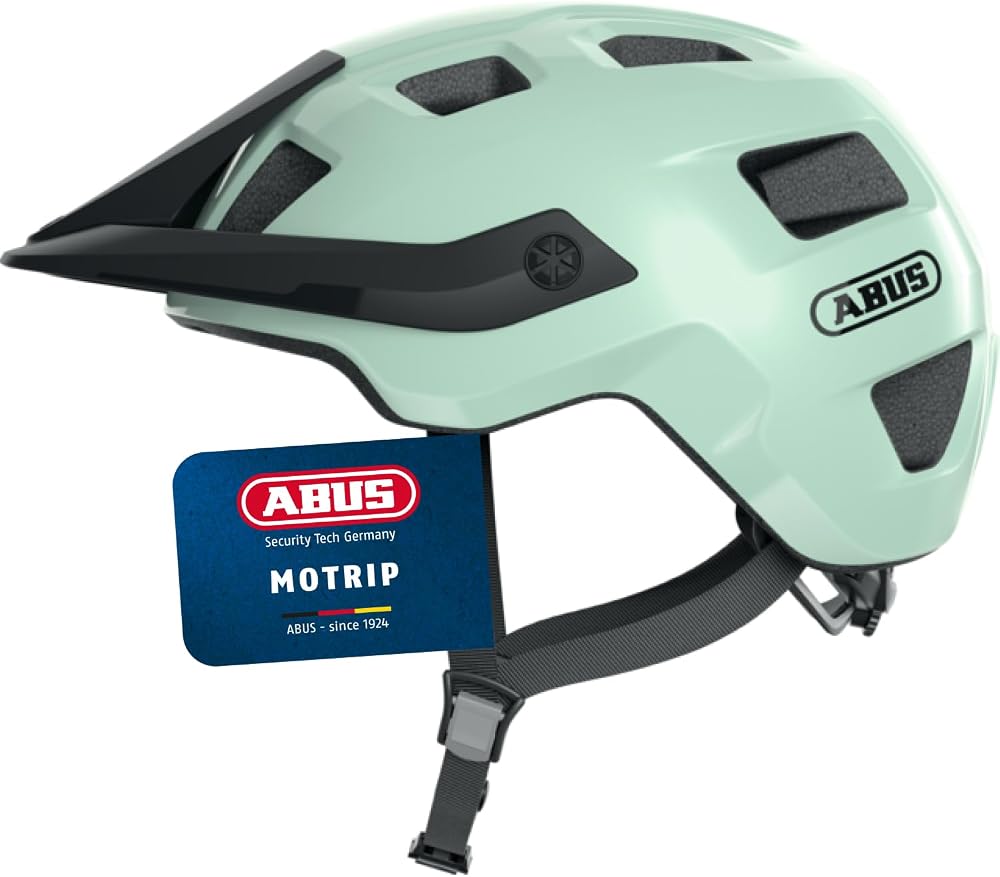 ABUS MoTrip MTB Helmet – Adjustable Peak, Ponytail Fit, Unisex