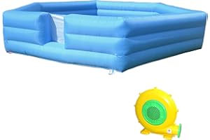 DVREUGDE 20Ft Gaga Ball Pit Portable Gagaball Court Inflatable Boxing Ring with air Blower and Easy to Set up, Outdoor Playground Big and Foldable Ball Pits for Party Indoor Activity
