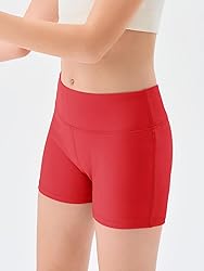 Haloumoning Girls Athletic Shorts Kids High Waisted