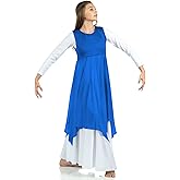 Danzcue Womens Worship Praise Dance Pullover Vest, Bright royal, Large