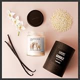 Makester Highland Cow Gifts Luxury Soy Wax Candle Vanilla Jasmine Sugared Almond view 5