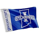 Desert Cactus Indiana State University Flag Sycamores ISU Banners 100% Polyester Indoor Outdoor 3x5 feet Flags (Team Name)