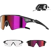 KAPVOE Photochromic Cycling Glasses Men Women Sport Sunglasses UV Protection Mountain Bike Glasses MTB Riding Running K198