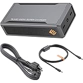 𝐒𝐥𝐢𝐦𝐐 GaN Charger for Laptop, DC 20V and Two USB C PD3.0 100W : 240W,230W,200W,180W,170W - Gaming Laptop AC Adapter for 