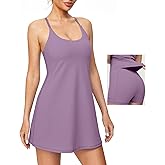 Heathyoga Tennis Dresses for Women with Shorts Underneath and Bra Athletic Dress for Women Dress with Pockets Golf Outfits
