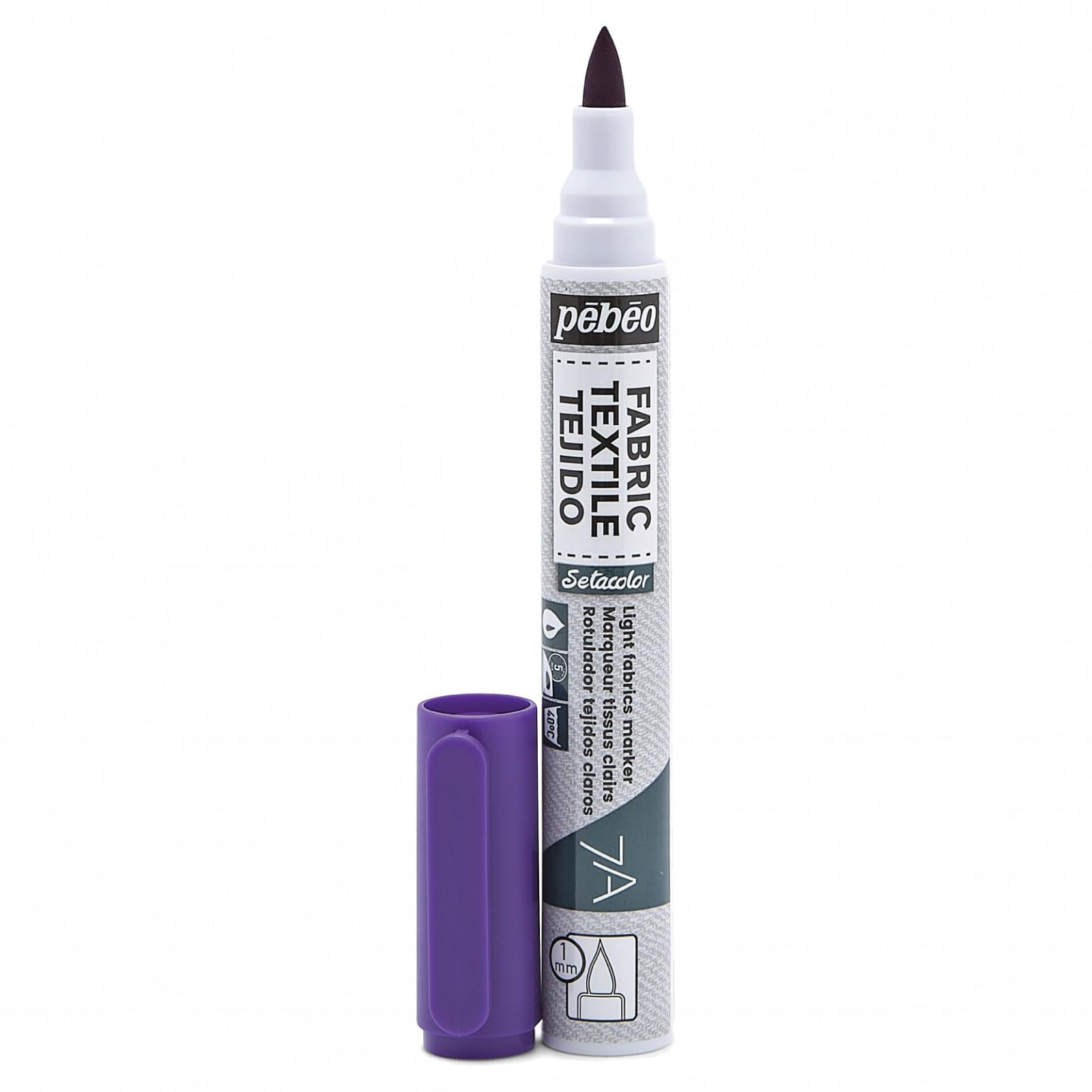 Pebeo 7A Light Violet Fabric Marker - 1mm